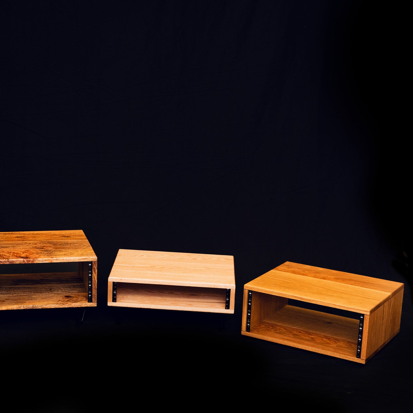 Black Walnut Audio Rack