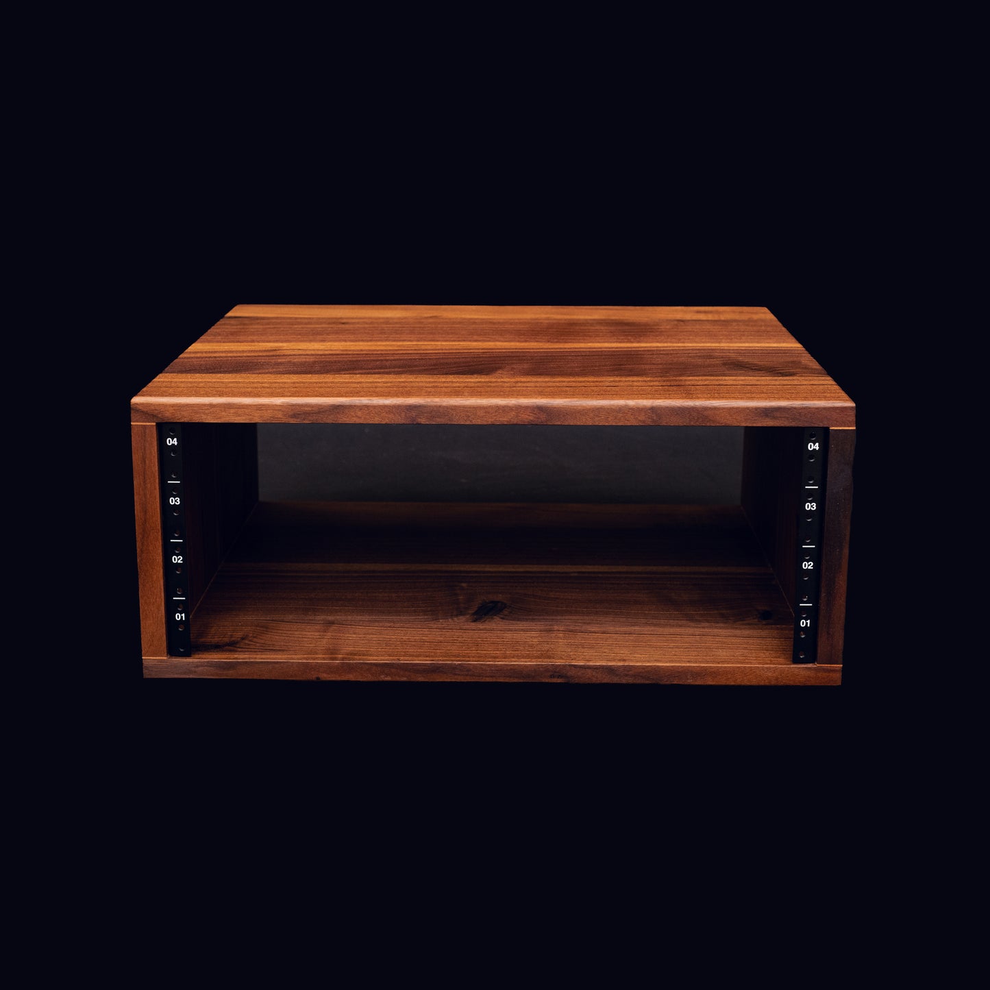 Black Walnut Audio Rack