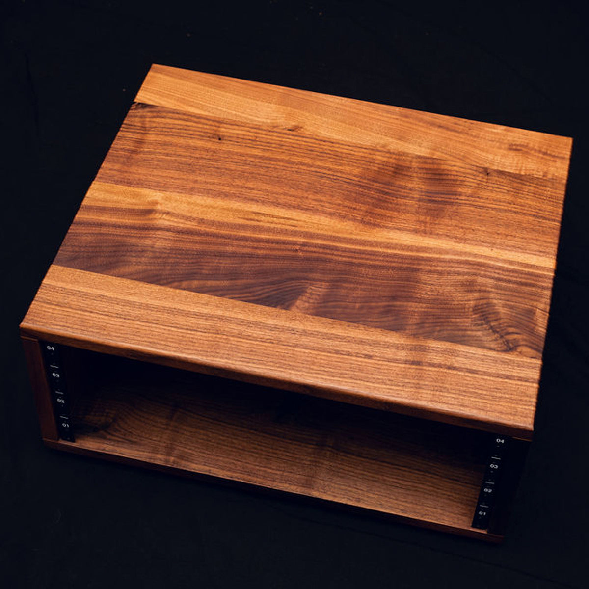 Audio Rack Zwart Black Walnut Audio Rack – Hoboken Wood Company